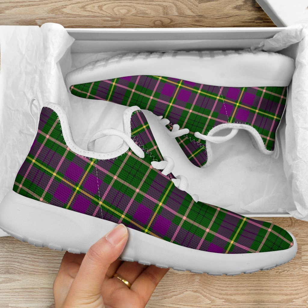 Taylor Tartan Plaid Mesh Knit Sneakers