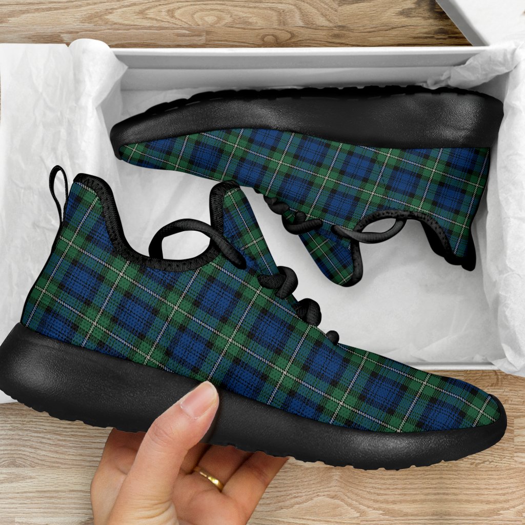 Forbes Ancient Tartan Plaid Mesh Knit Sneakers