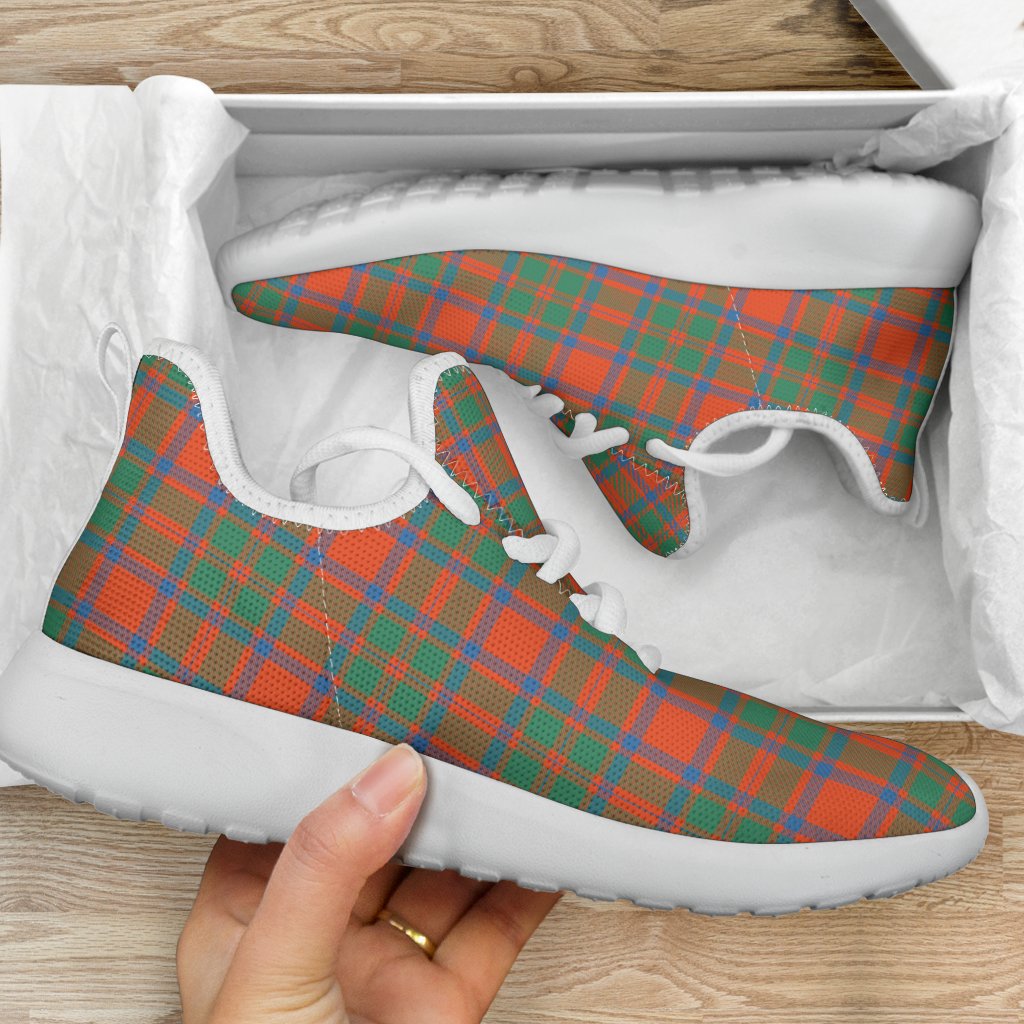 MacKintosh Ancient Tartan Plaid Mesh Knit Sneakers