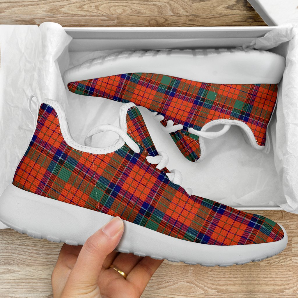 Nicolson Ancient Tartan Plaid Mesh Knit Sneakers