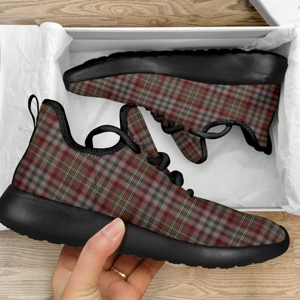 Nicolson Hunting Weathered Tartan Plaid Mesh Knit Sneakers