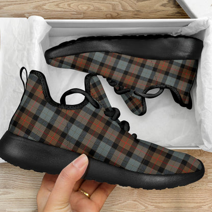 Gunn Weathered Tartan Plaid Mesh Knit Sneakers