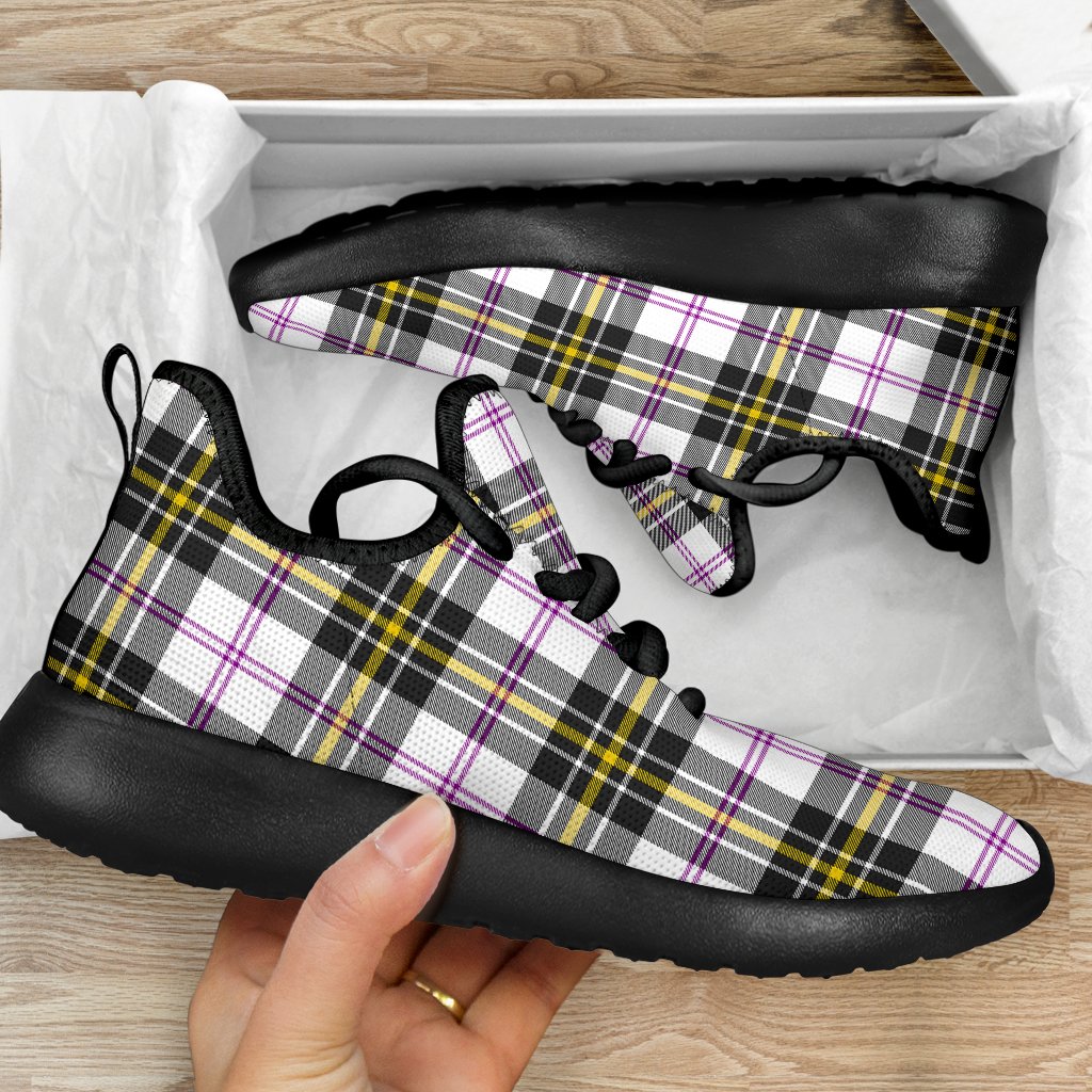 MacPherson Dress Modern Tartan Plaid Mesh Knit Sneakers