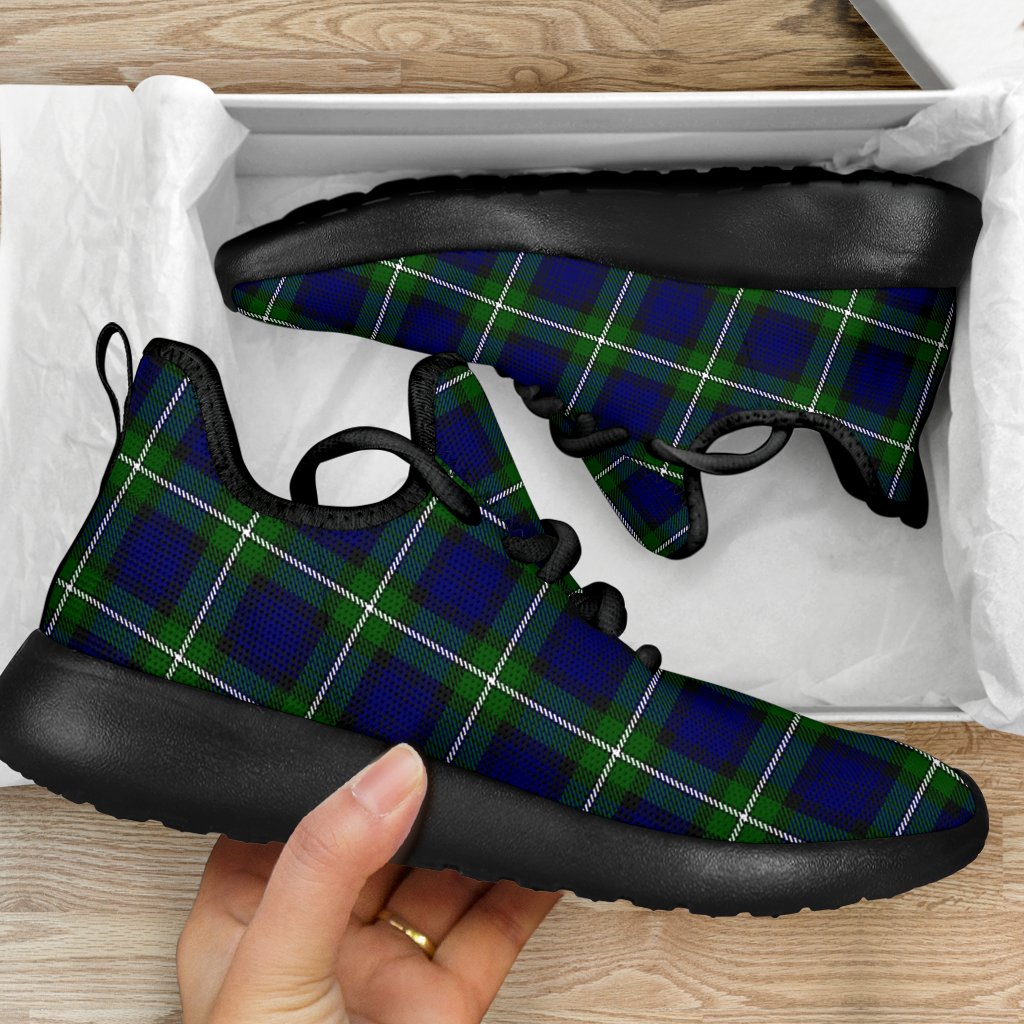 Forbes Modern Tartan Plaid Mesh Knit Sneakers