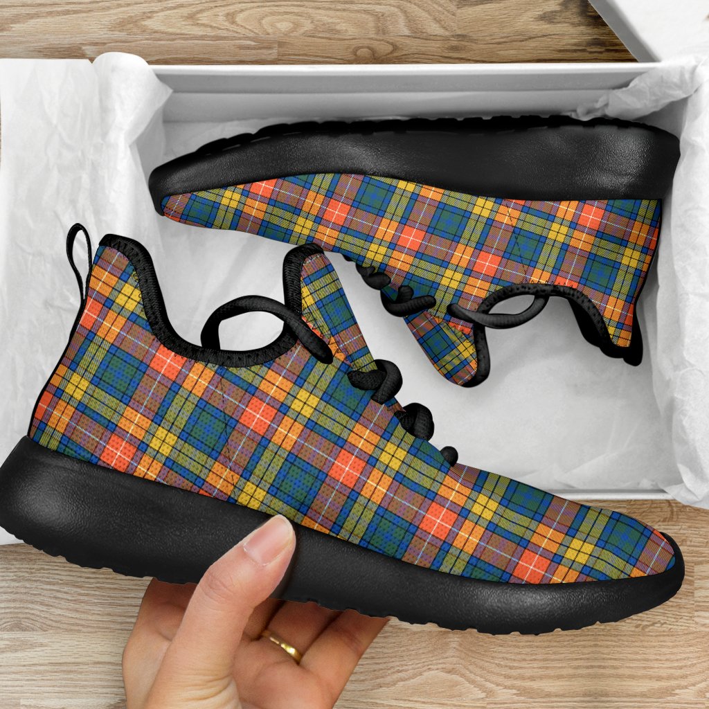 Buchanan Ancient Tartan Plaid Mesh Knit Sneakers