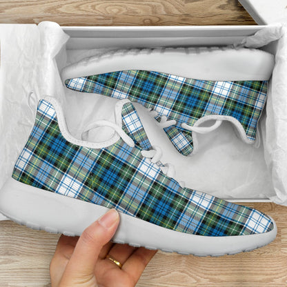 Campbell Dress Ancient Tartan Plaid Mesh Knit Sneakers