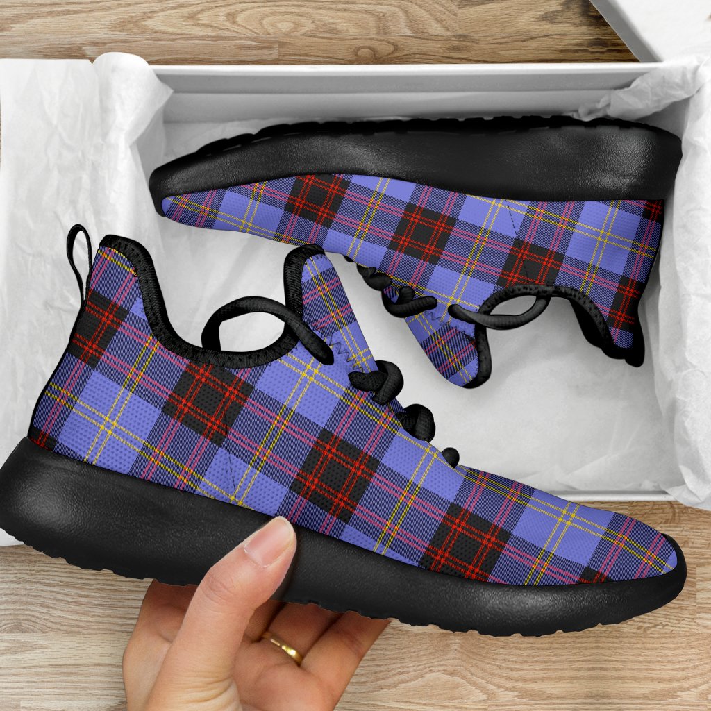 Rutherford Tartan Plaid Mesh Knit Sneakers