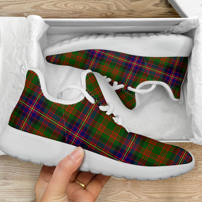 Cochrane Modern Tartan Plaid Mesh Knit Sneakers