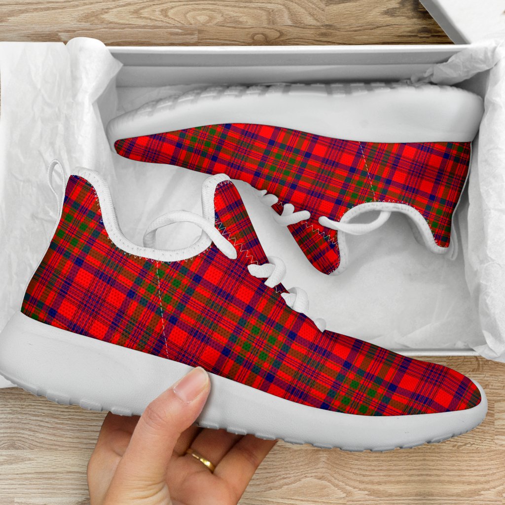 Murray of Tulloch Modern Tartan Plaid Mesh Knit Sneakers