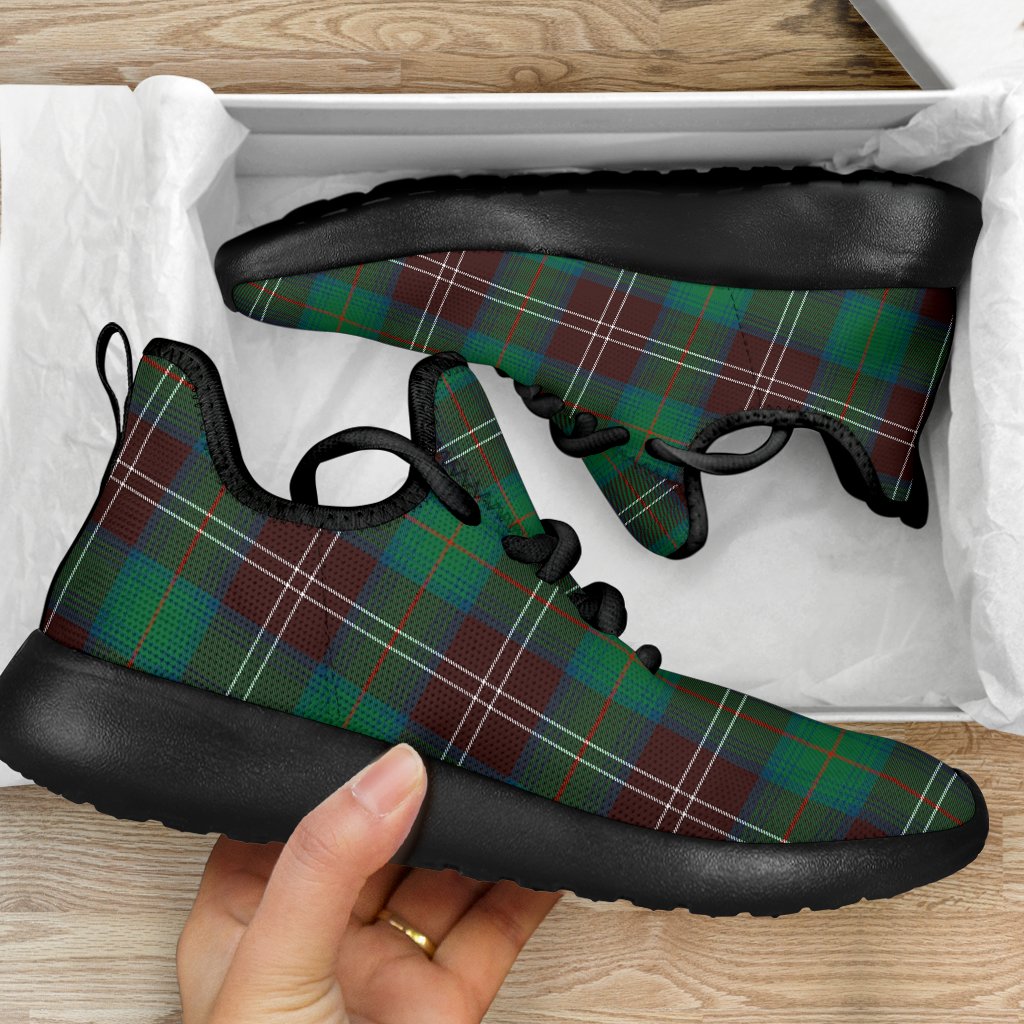 Chisholm Hunting Ancient Tartan Plaid Mesh Knit Sneakers