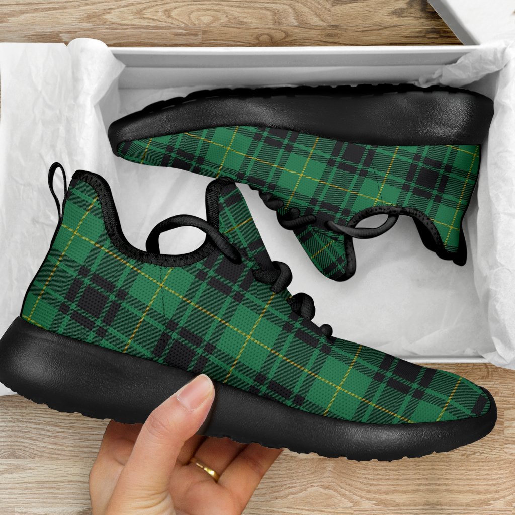 MacArthur Ancient Tartan Plaid Mesh Knit Sneakers