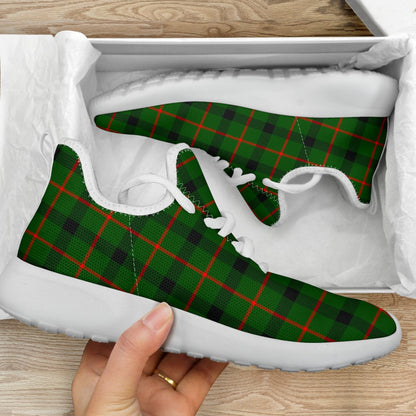 Kincaid Modern Tartan Plaid Mesh Knit Sneakers