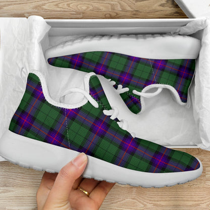 Armstrong Modern Tartan Plaid Mesh Knit Sneakers