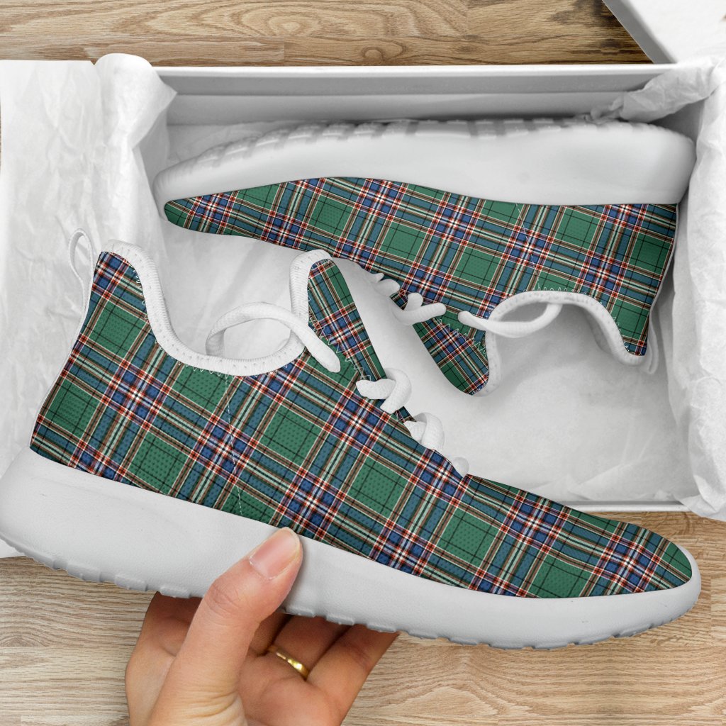 MacFarlane Hunting Ancient Tartan Plaid Mesh Knit Sneakers