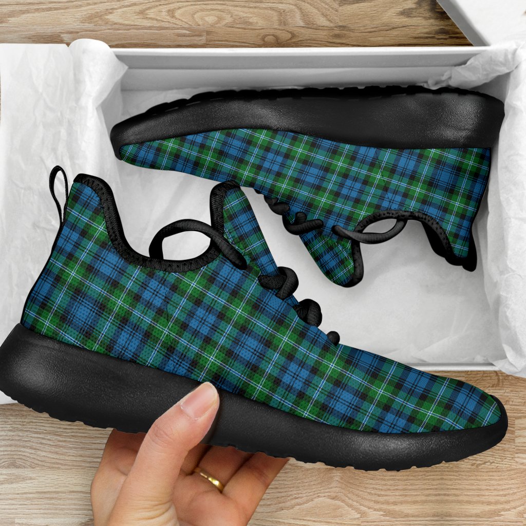 Lyon Clan Tartan Plaid Mesh Knit Sneakers