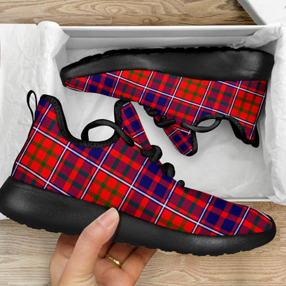 Cameron of Lochiel Modern Tartan Plaid Mesh Knit Sneakers