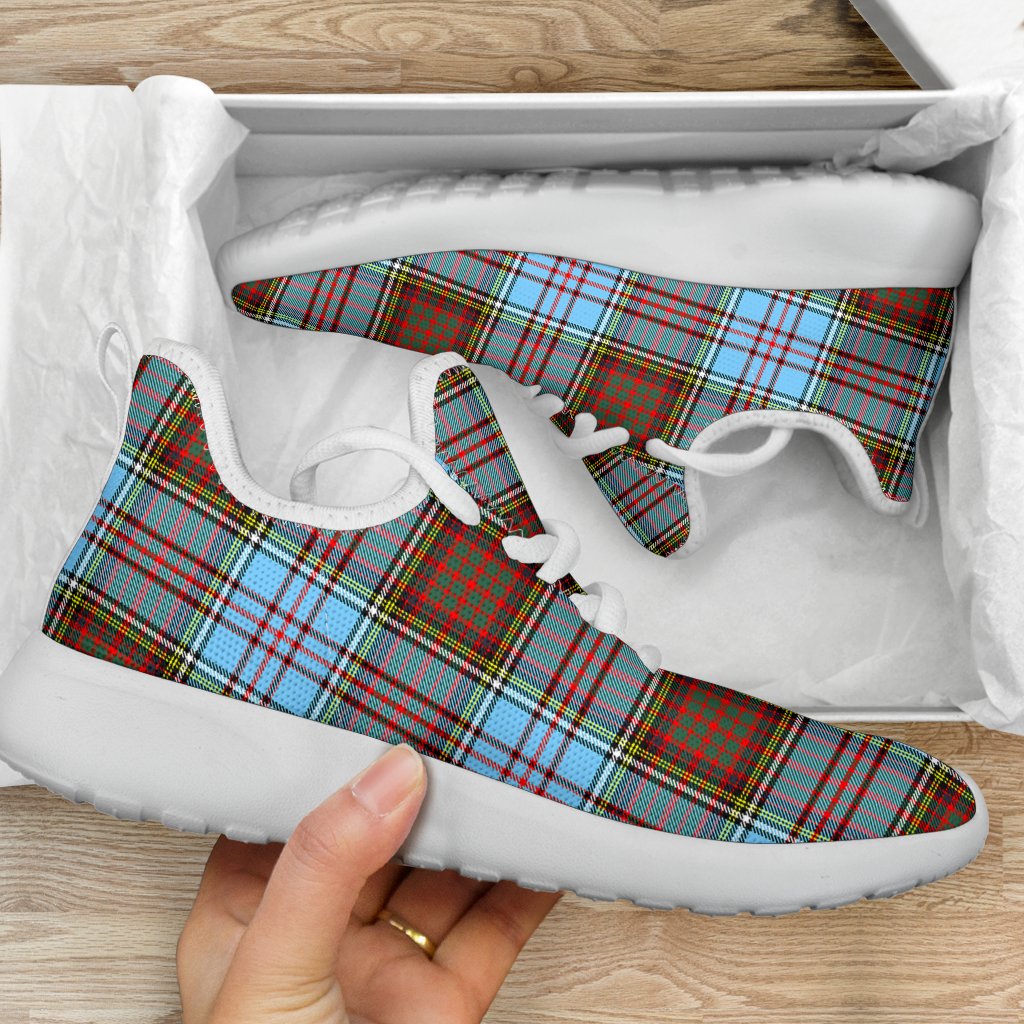 Anderson Ancient Tartan Plaid Mesh Knit Sneakers