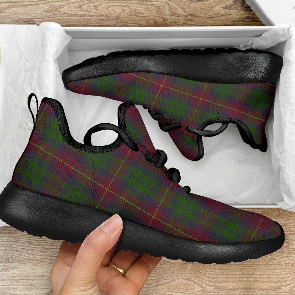 Cairns Tartan Plaid Mesh Knit Sneakers