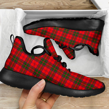 Grant Modern Tartan Plaid Mesh Knit Sneakers