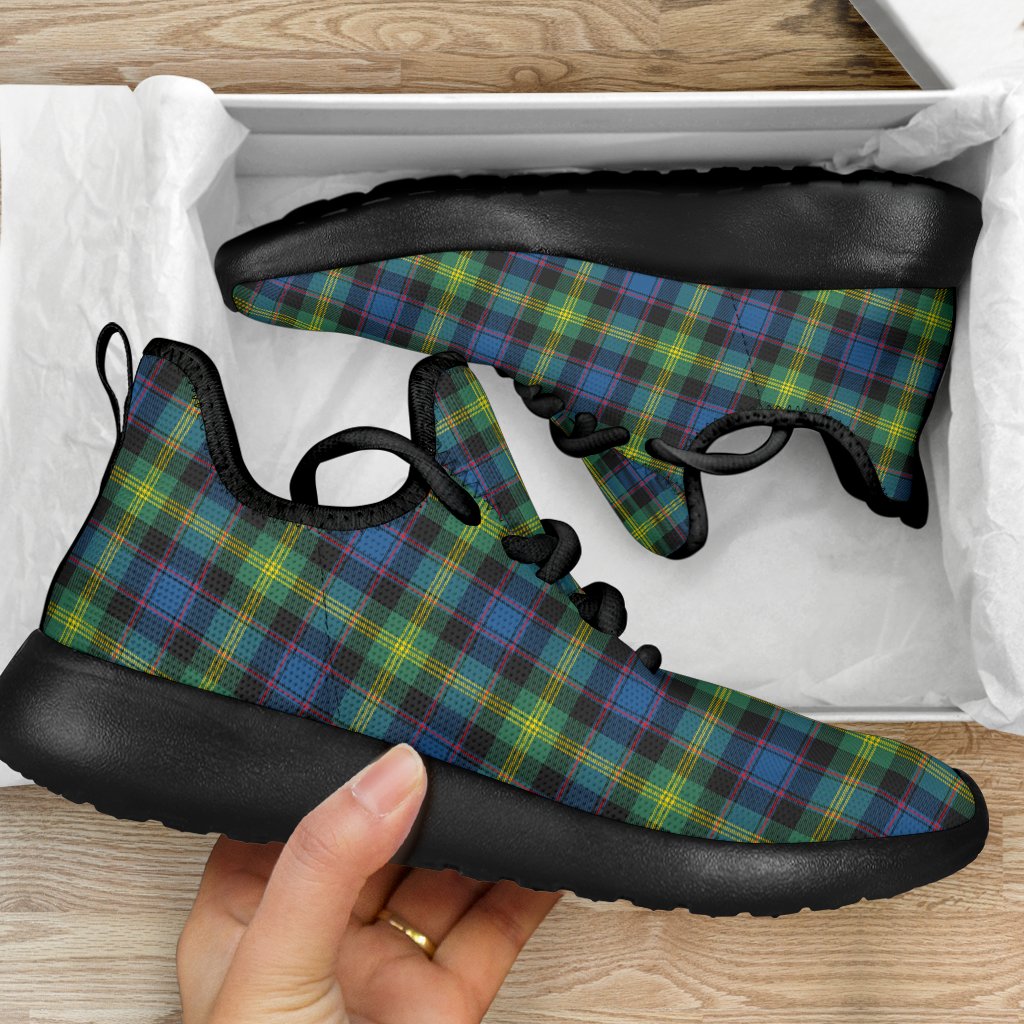 Watson Ancient Tartan Plaid Mesh Knit Sneakers