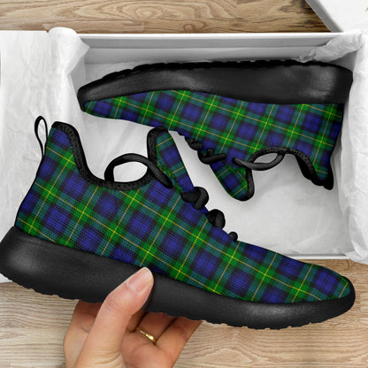 Gordon Modern Tartan Plaid Mesh Knit Sneakers