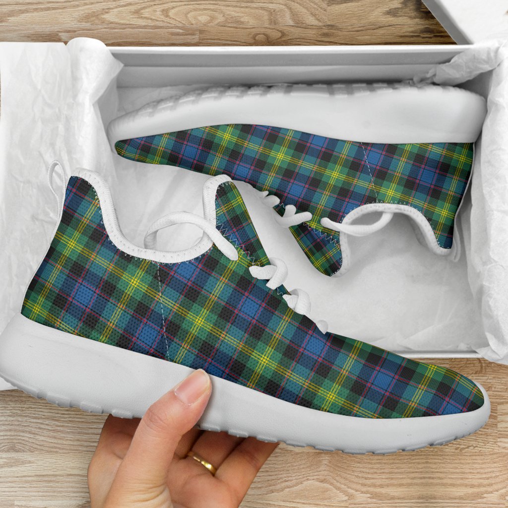 Watson Ancient Tartan Plaid Mesh Knit Sneakers