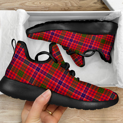 MacRae Modern Tartan Plaid Mesh Knit Sneakers