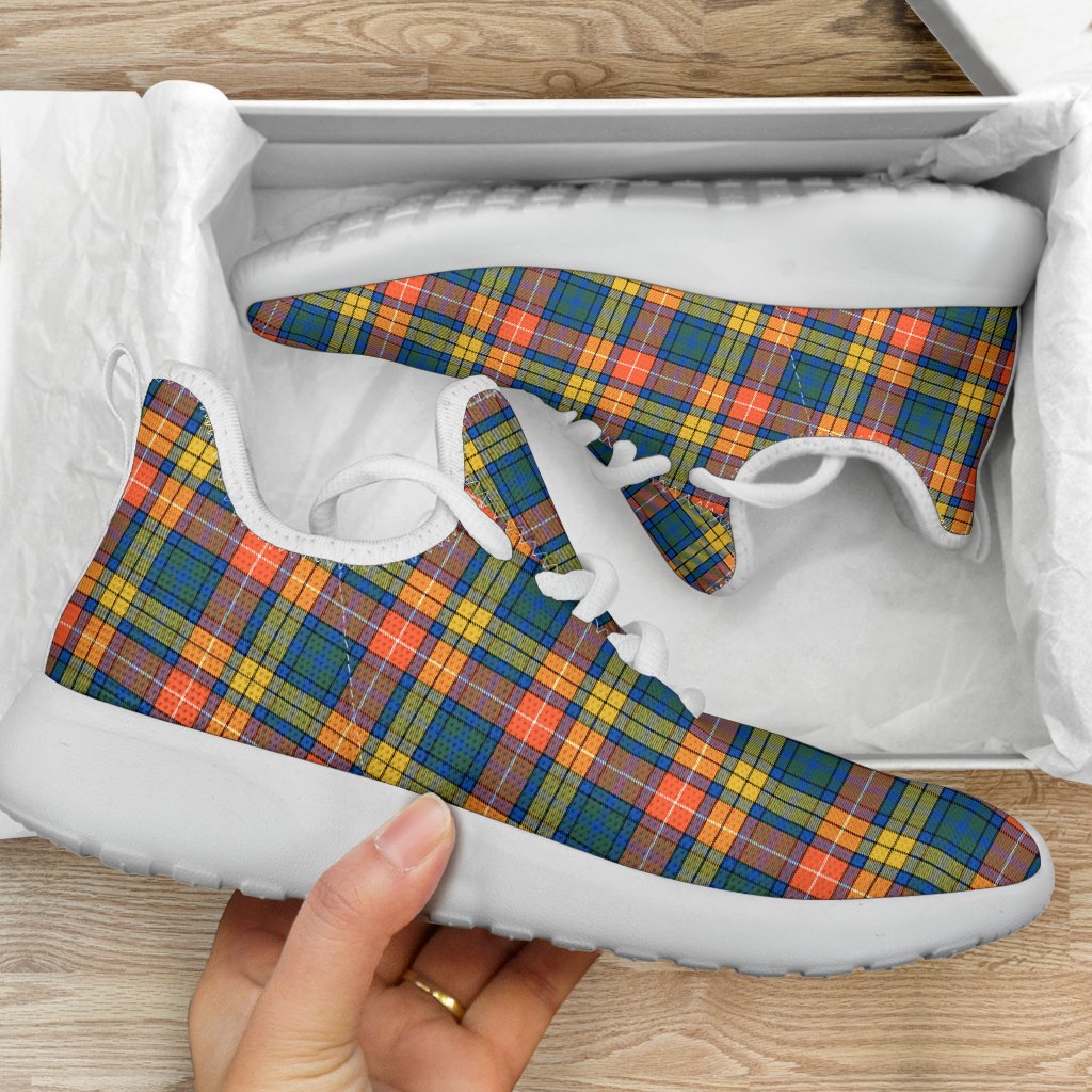 Buchanan Ancient Tartan Plaid Mesh Knit Sneakers