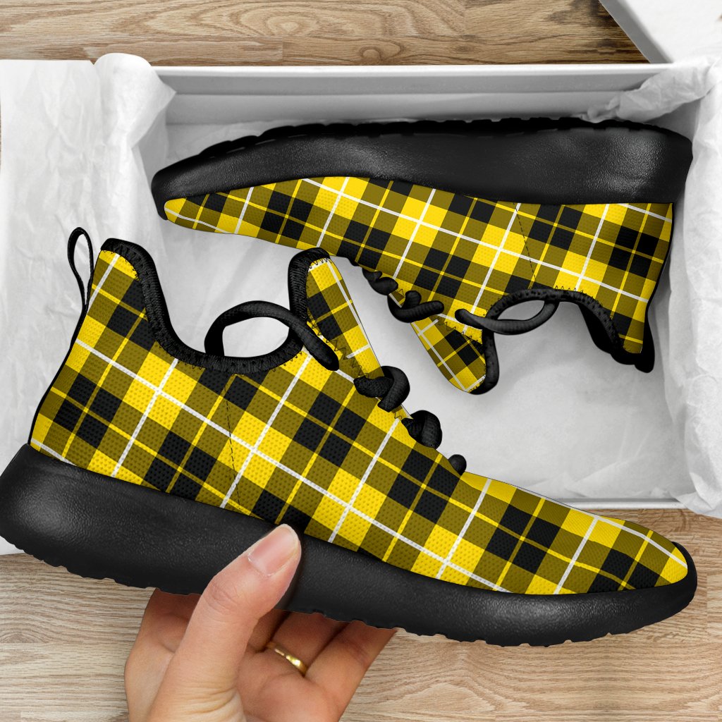 Barclay Dress Modern Tartan Plaid Mesh Knit Sneakers