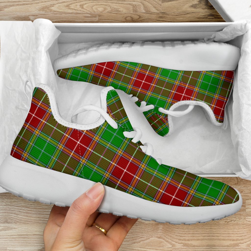 Baxter Modern Tartan Plaid Mesh Knit Sneakers