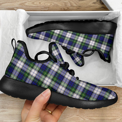 Gordon Dress Modern Tartan Plaid Mesh Knit Sneakers