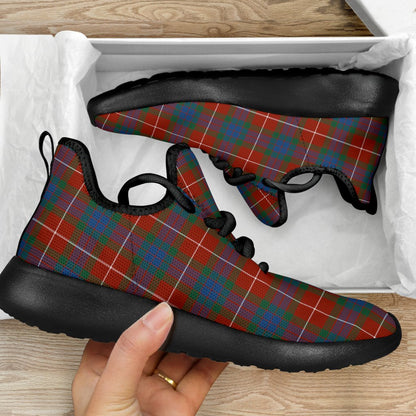 Fraser Ancient Tartan Plaid Mesh Knit Sneakers