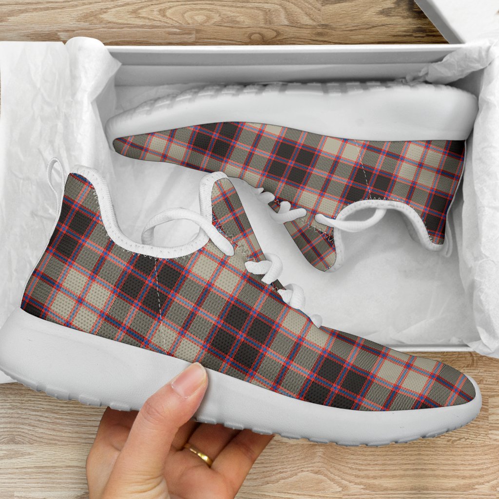 MacPherson Hunting Ancient Tartan Plaid Mesh Knit Sneakers