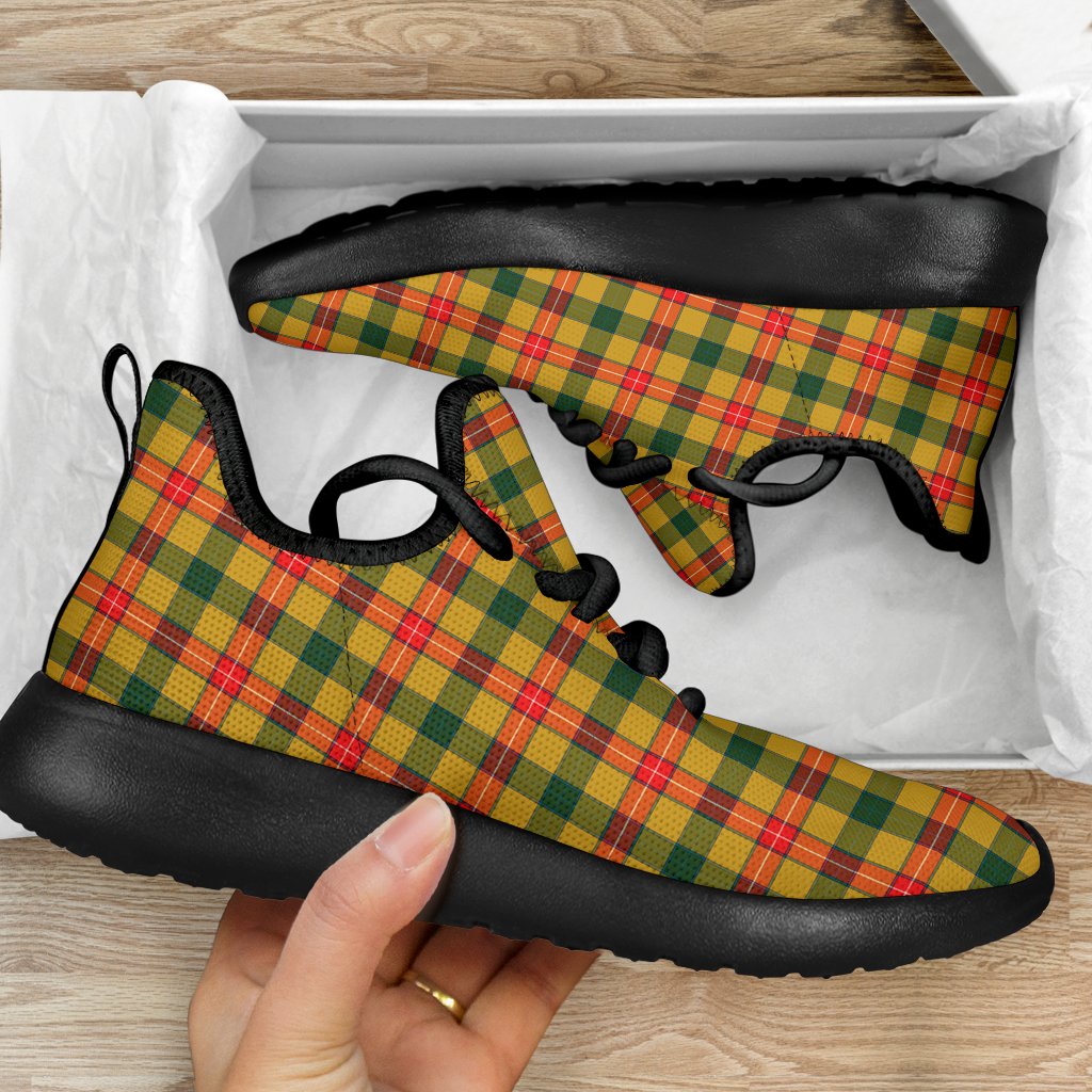 Baxter Tartan Plaid Mesh Knit Sneakers