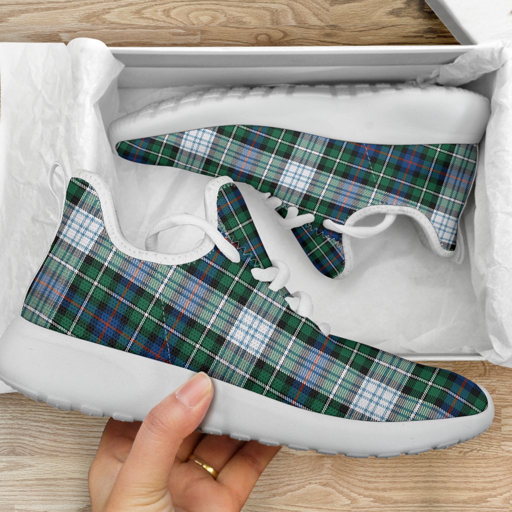 MacKenzie Dress Ancient Tartan Plaid Mesh Knit Sneakers