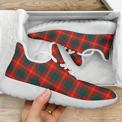 Chisholm Ancient Tartan Plaid Mesh Knit Sneakers