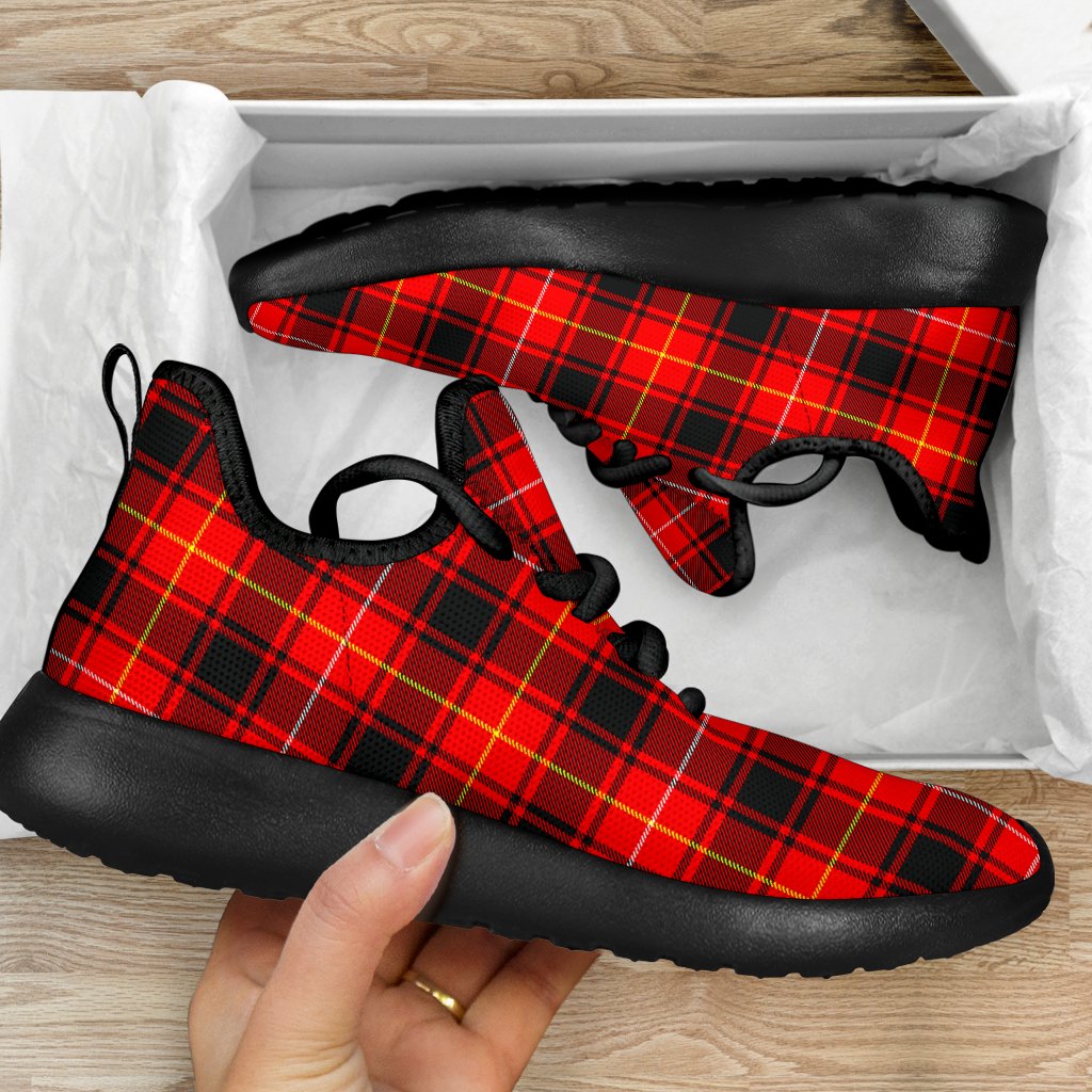 MacIver Modern Tartan Plaid Mesh Knit Sneakers