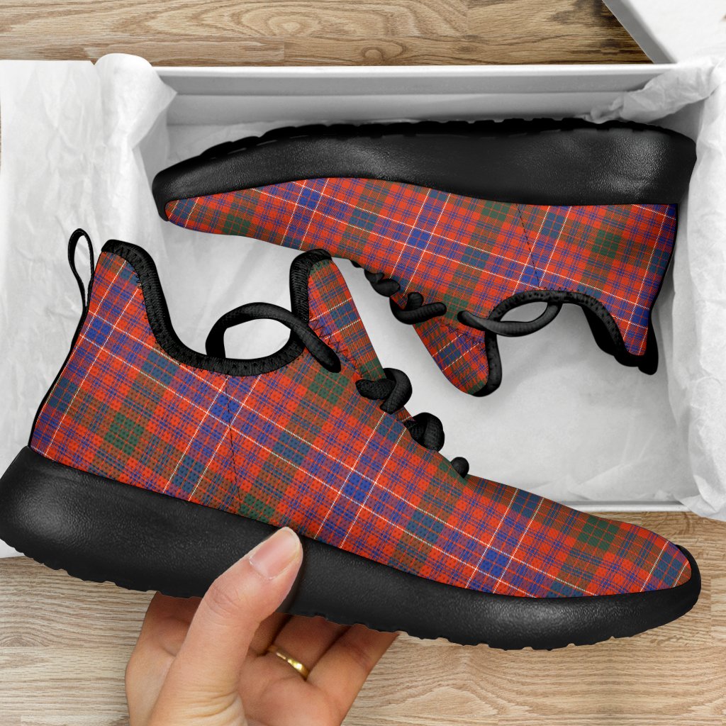 MacRae Ancient Tartan Plaid Mesh Knit Sneakers