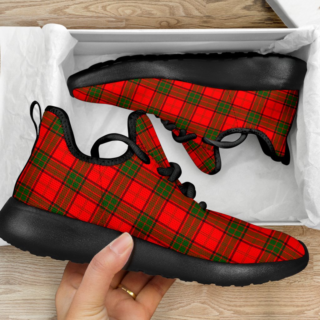 Adair Tartan Plaid Mesh Knit Sneakers