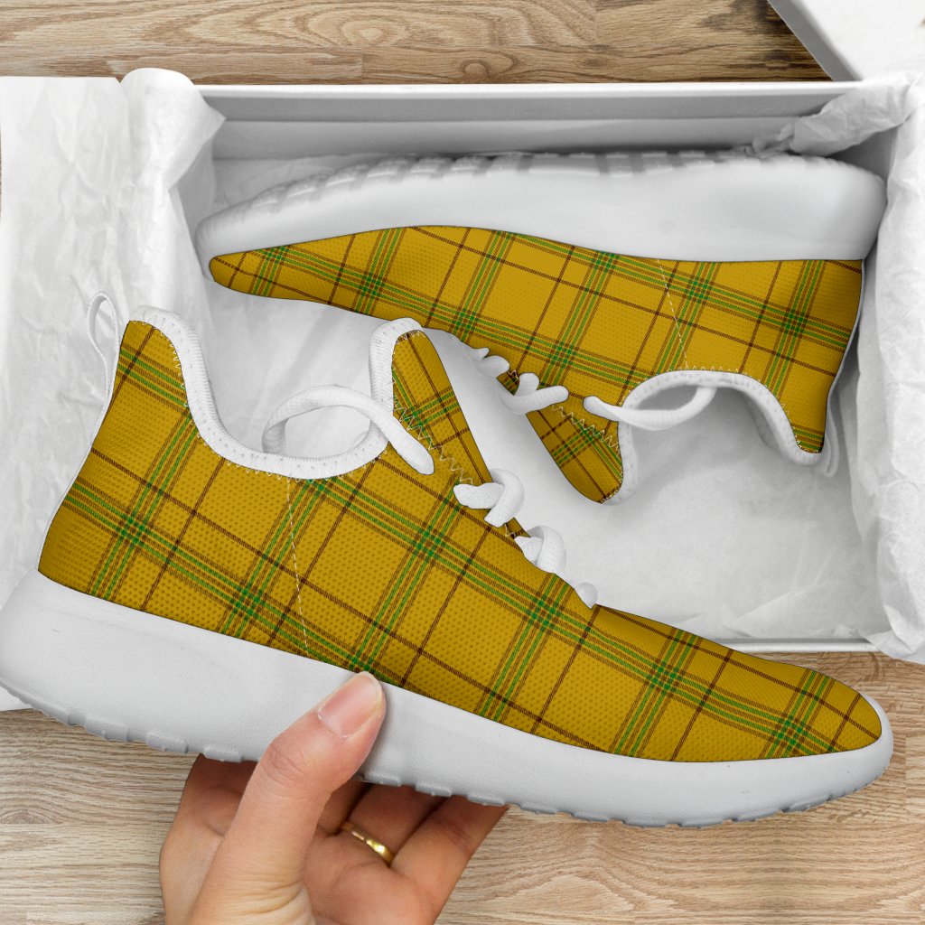 Houston Tartan Plaid Mesh Knit Sneakers