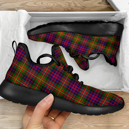 Carnegie Modern Tartan Plaid Mesh Knit Sneakers