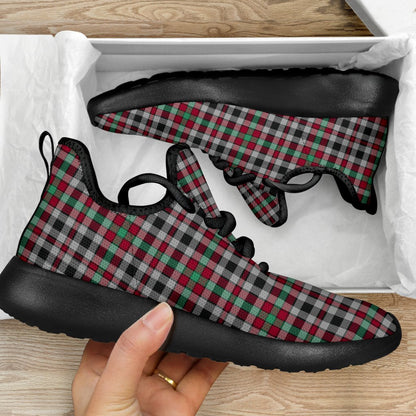 Borthwick Ancient Tartan Plaid Mesh Knit Sneakers