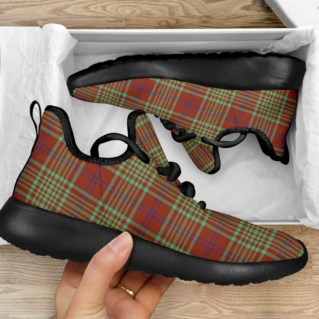 MacGillivray Hunting Ancient Tartan Plaid Mesh Knit Sneakers