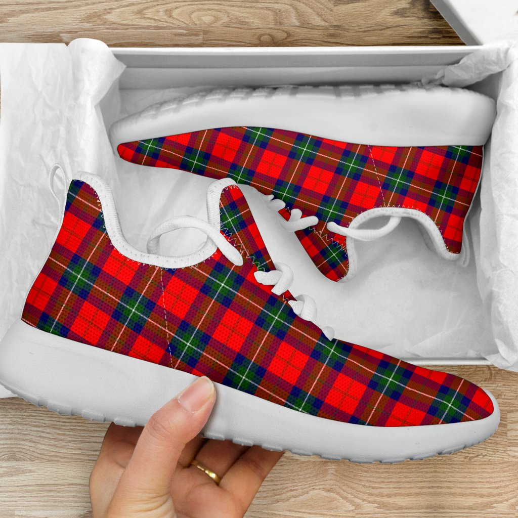 Ruthven Modern Tartan Plaid Mesh Knit Sneakers