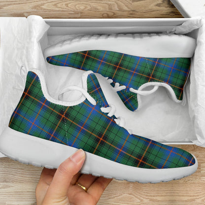 Davidson Ancient Tartan Plaid Mesh Knit Sneakers