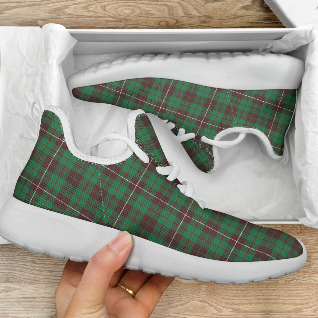 MacKinnon Hunting Ancient Tartan Plaid Mesh Knit Sneakers