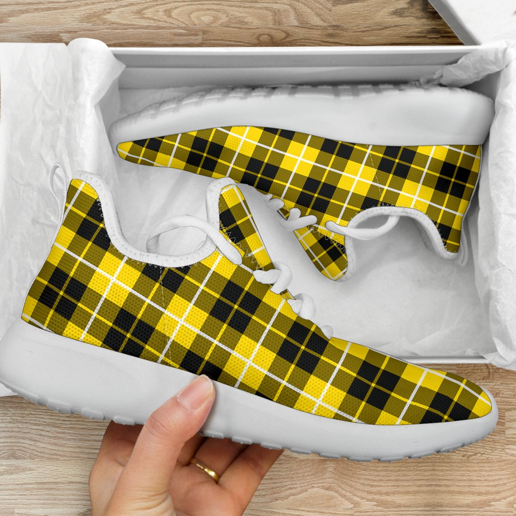 Barclay Dress Modern Tartan Plaid Mesh Knit Sneakers