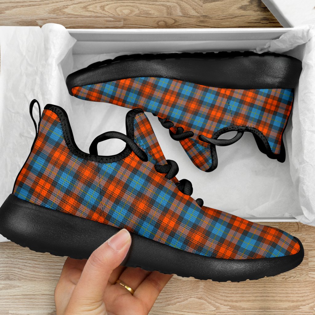 MacLachlan Ancient Tartan Plaid Mesh Knit Sneakers