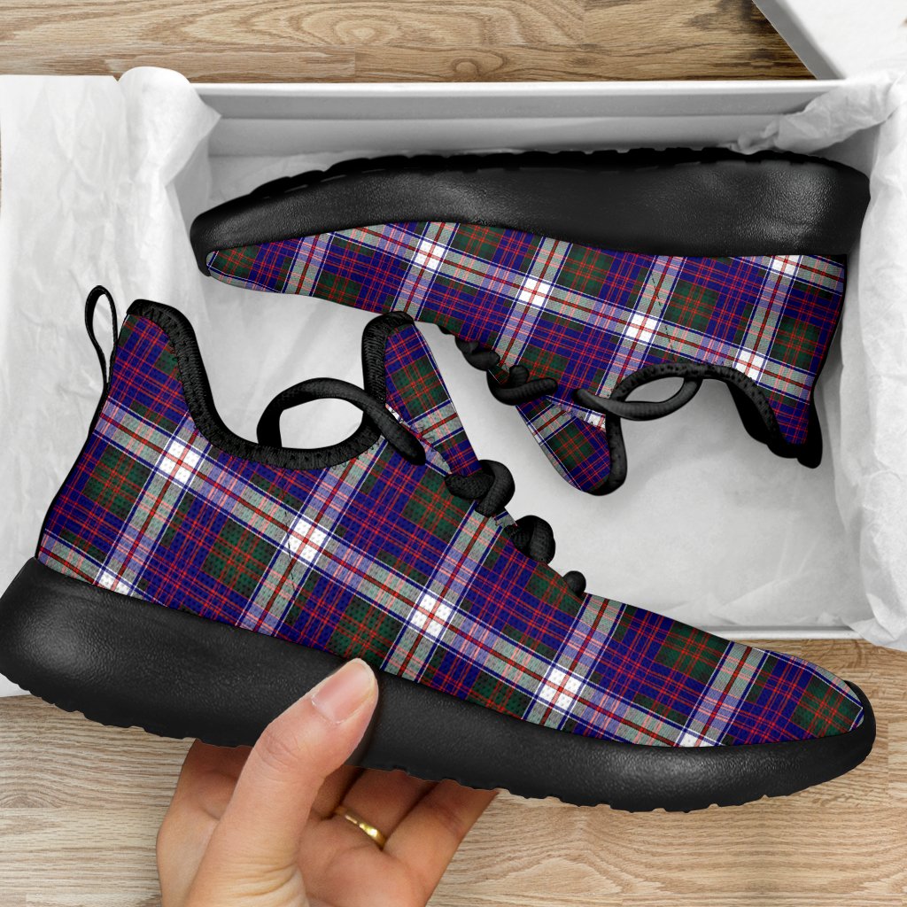 MacDonald Dress Modern Tartan Plaid Mesh Knit Sneakers