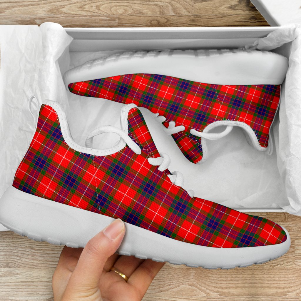 Fraser Modern Tartan Plaid Mesh Knit Sneakers